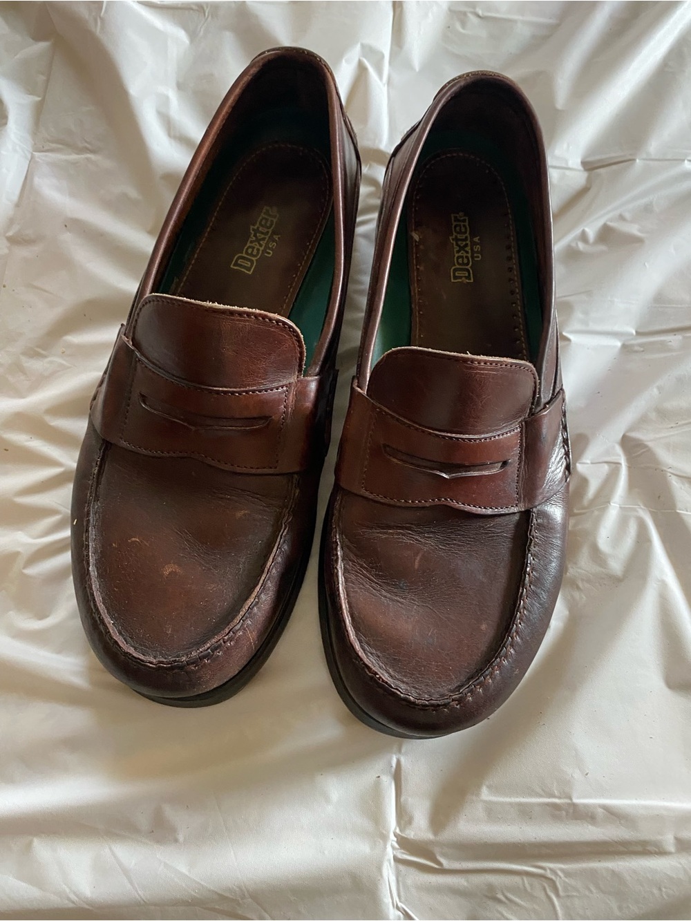 Dexter Men's Dark Brown Leather Penny Loafers